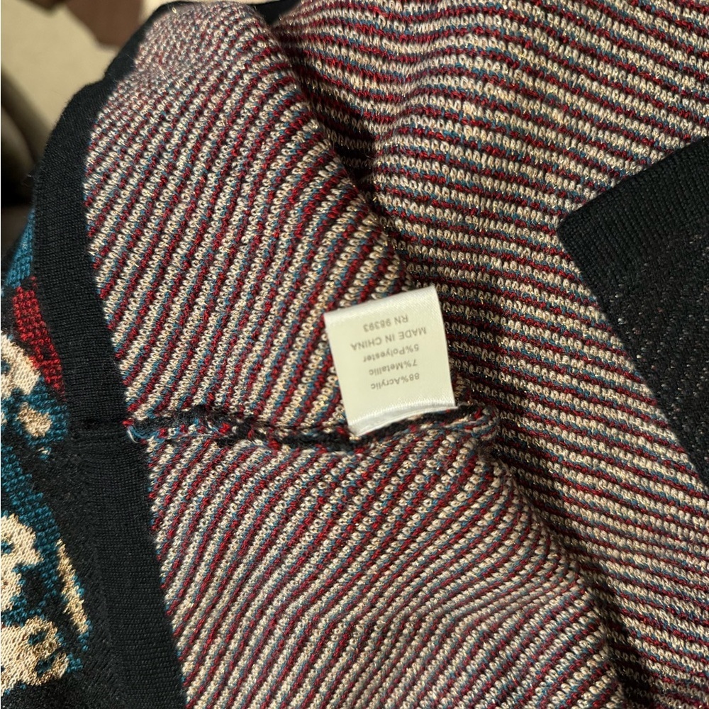 Peck & Peck Black Cardigan with Floral Pattern - Picture 10 of 10